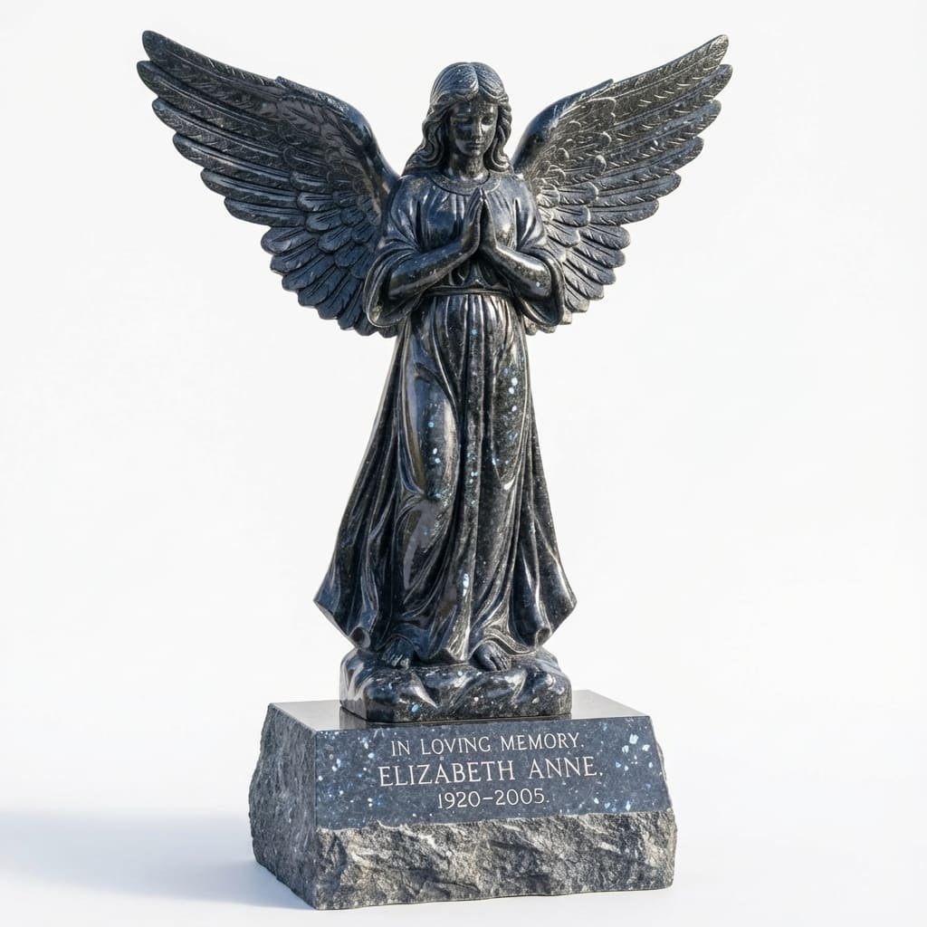 Blue Pearl Angel Statue