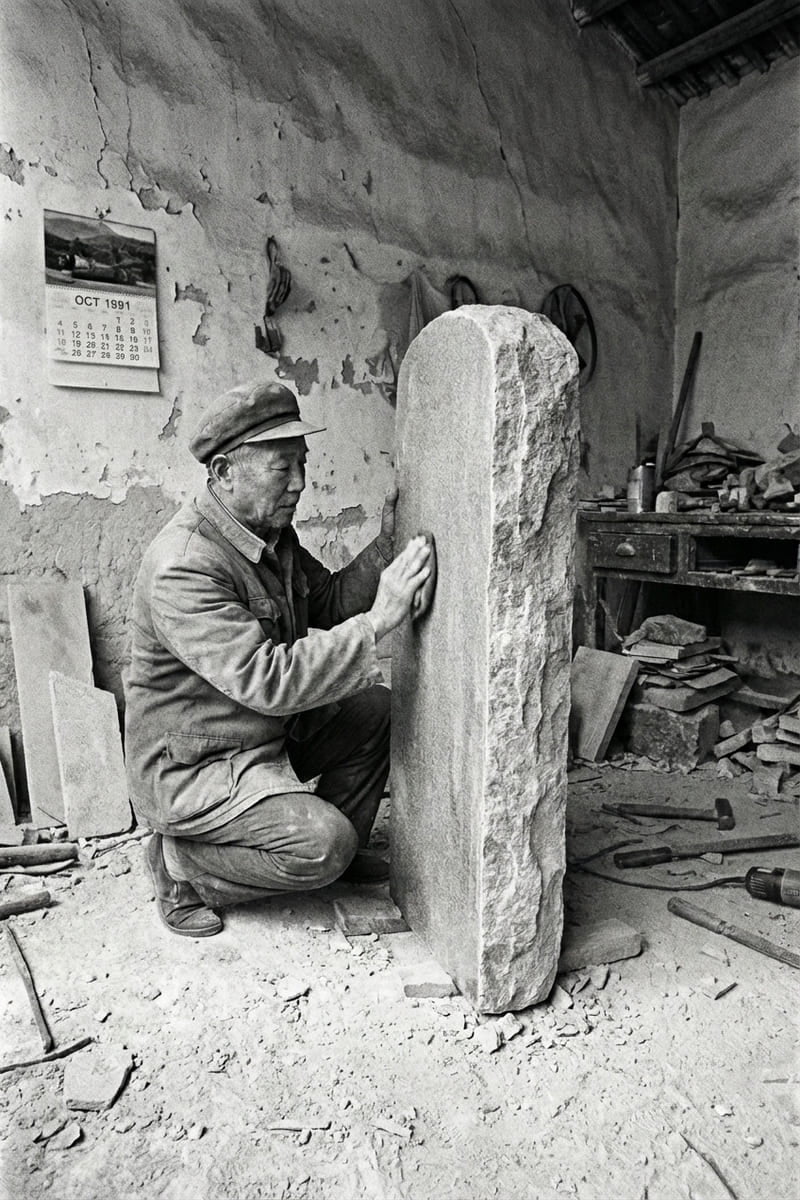 StoneMemo Founder Carving in 1990
